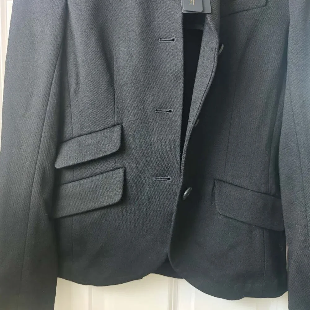 NWT rag & bone Slade Wool Blazer Jacket in Black classic fit - Picture 8 of 9